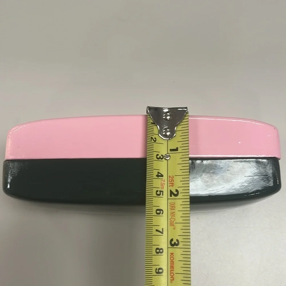 Kate Spade Green & Pink Eyeglass /Sunglass Large Case preowned